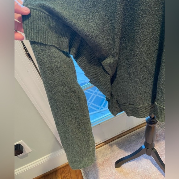 Anthropologie Postage Stamp Sweater Women's Medium Green Cowl Neck - Picture 4 of 10